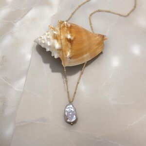 Purple Freshwater Pearl Necklace